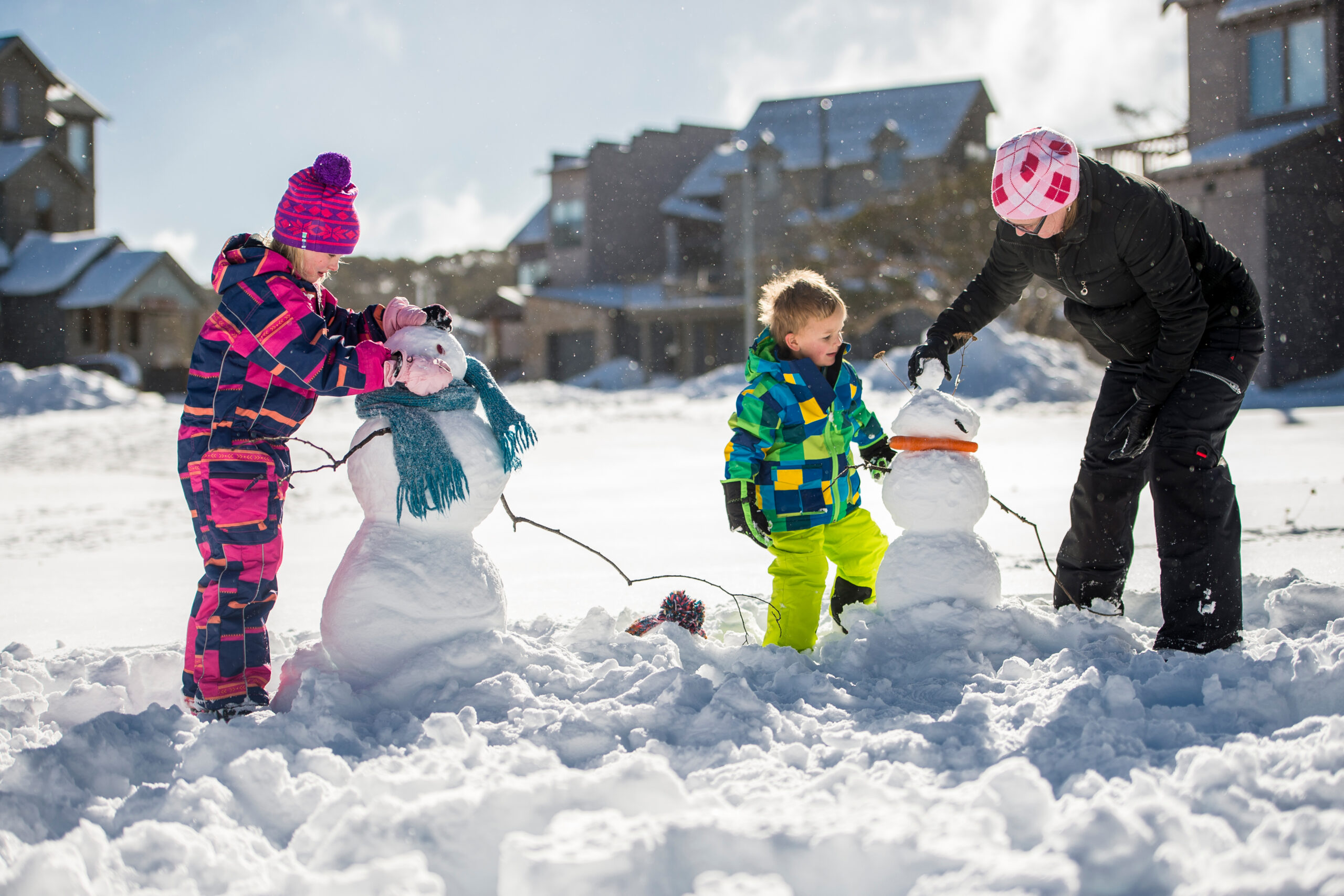 Dinner Plain Family Fun Snowplay Bright