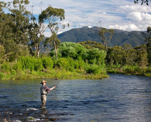 Fishing in Bright, Ovens River